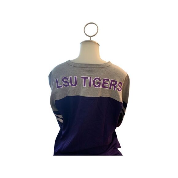 NWT Womens LSU Team Shirt with Draw String Collar   - Picture 2 of 15